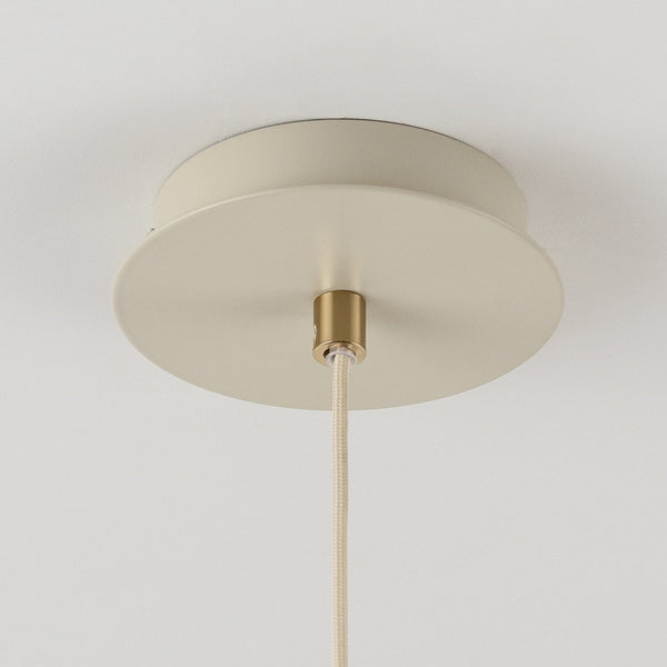 Cone Pendant Light in Sand & Brass
