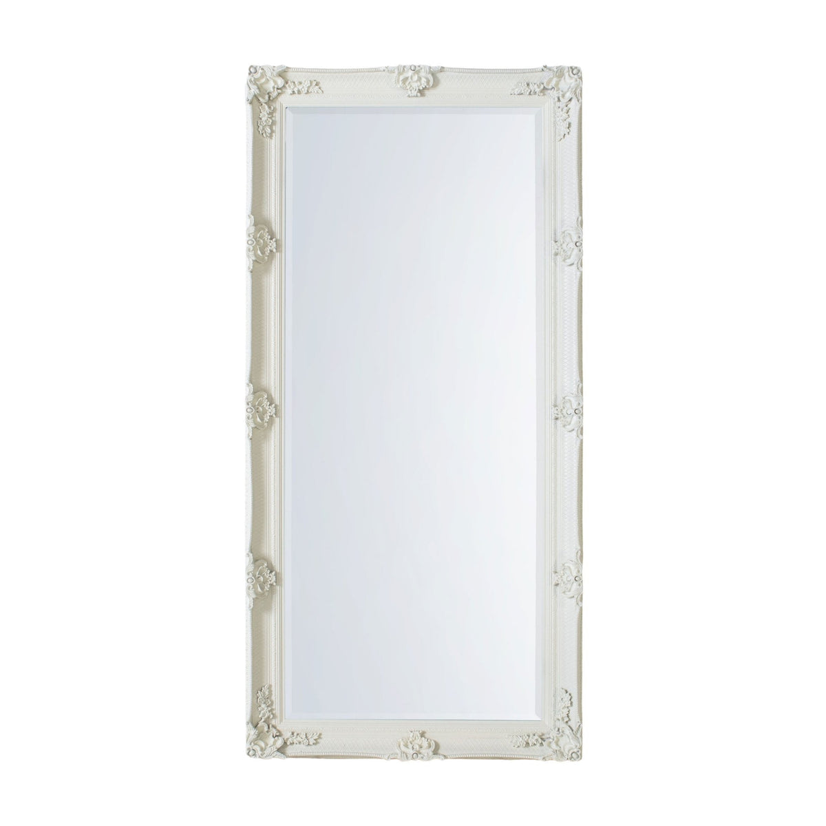 Bucklebury Cream Wood Rectangle Leaner Mirror