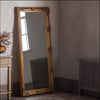 Bucklebury Aged Gold Wood Rectangle Leaner Mirror
