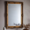 Bucklebury Aged Gold Wood Rectangle Wall Mirror