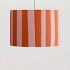Striped 350mm Drum Shade in Pink & Orange