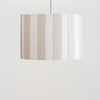 Striped 350mm Drum Shade in Sand & White