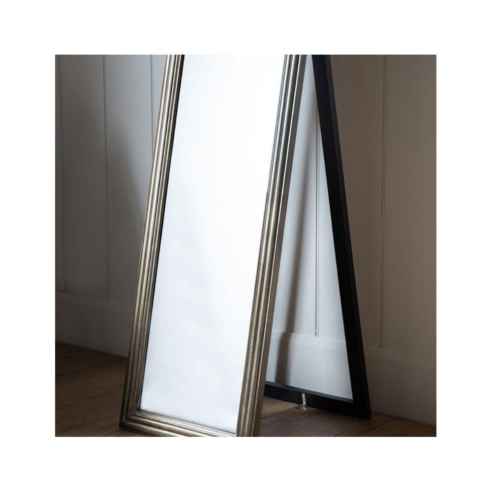 Enborne Brushed Brass Wooden Framed Cheval Mirror