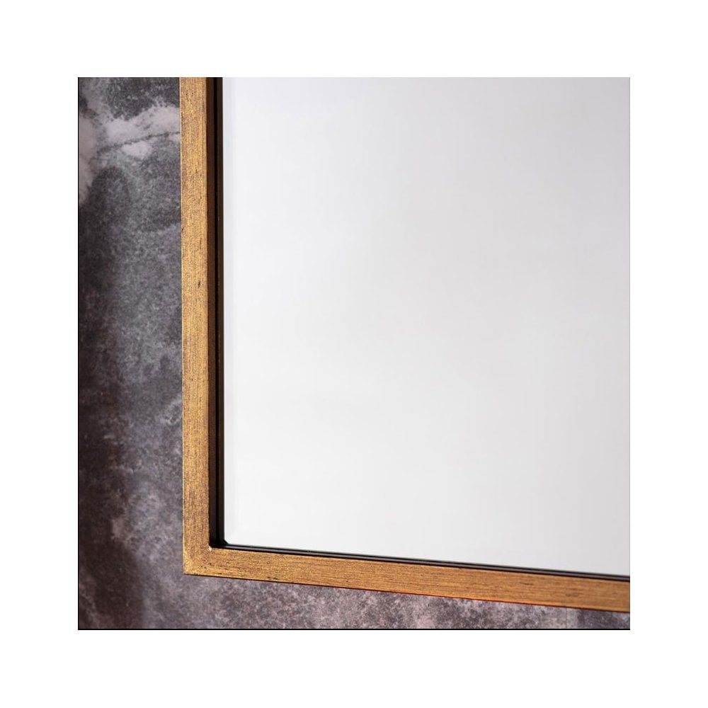 Winkfield Antique Gold Finished Metal Frame Tall Arch Wall Mirror