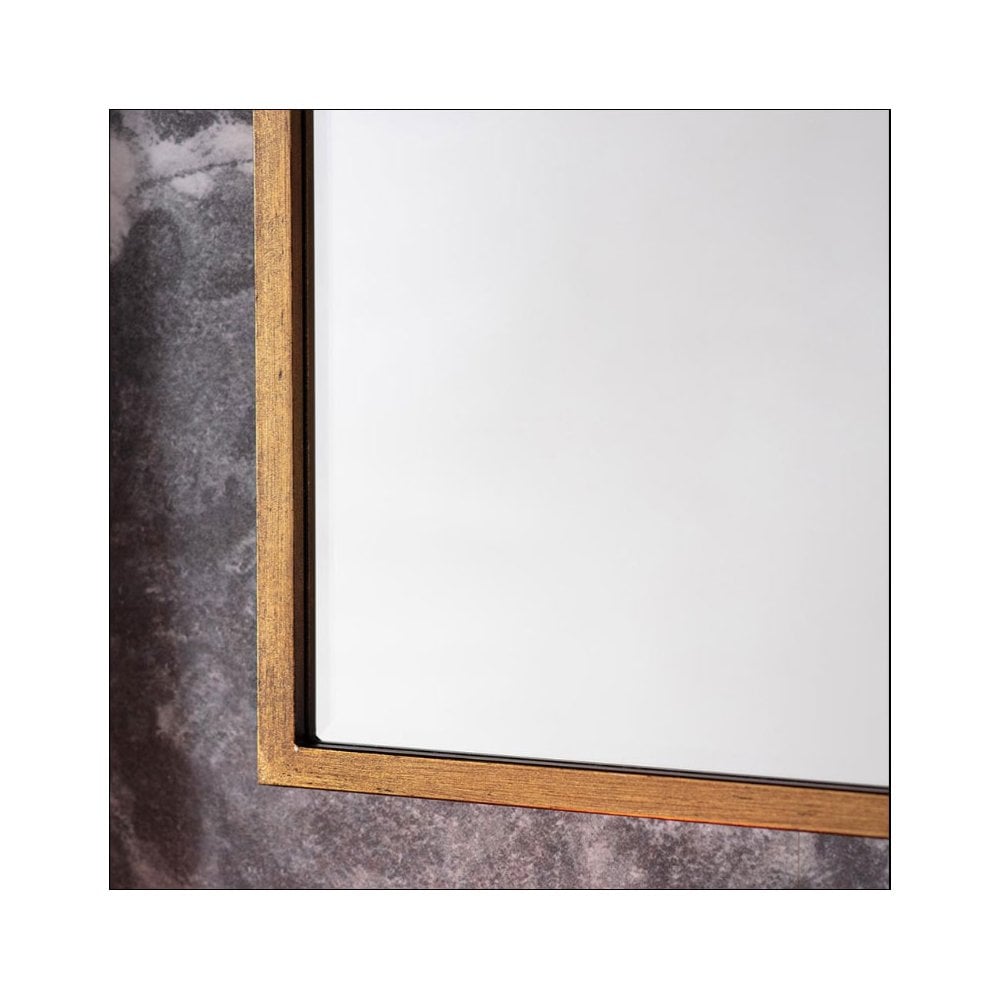 Winkfield Antique Gold Finished Metal Frame Medium Arch Wall Mirror