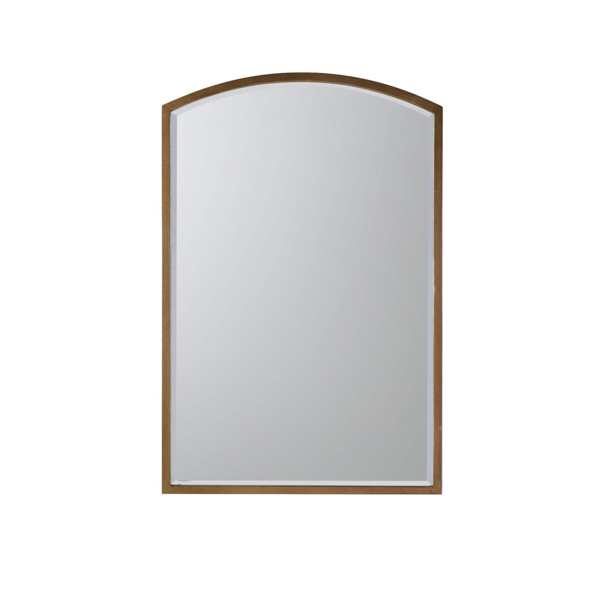 Winkfield Antique Gold Finished Metal Frame Medium Arch Wall Mirror