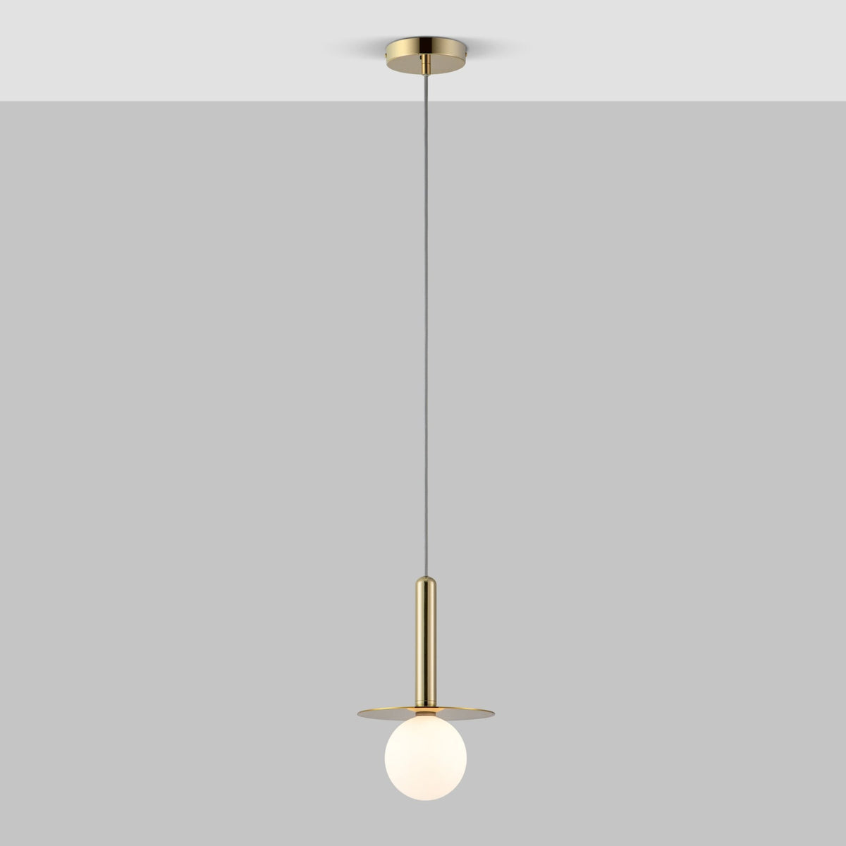 Adore IP44 Single G9 Pendant in Brass