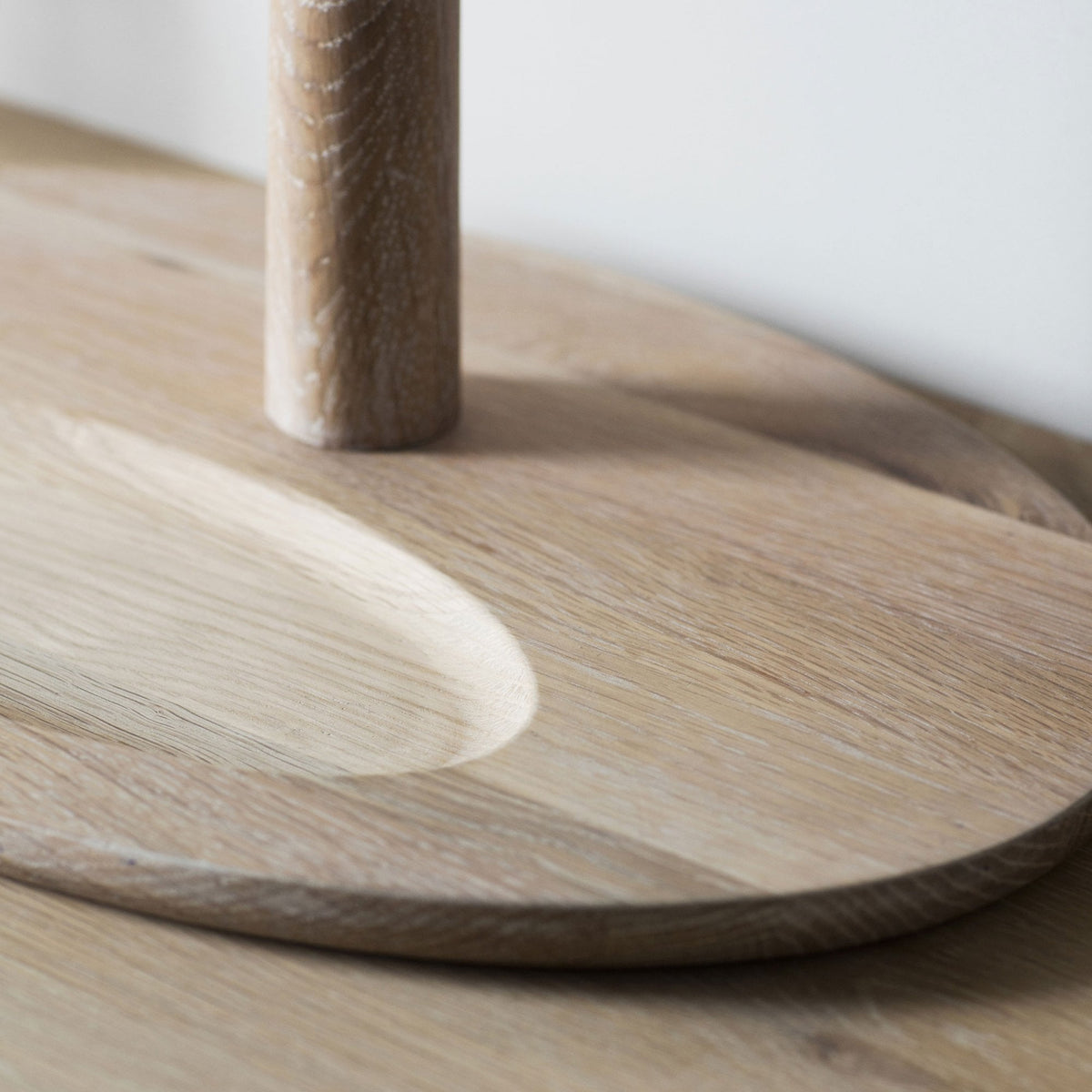 Rushcombe Table Top Mirror in Natural Oak with Inset Vanity Tray