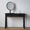 Rushcombe Table Top Mirror in Black Stained Oak with Inset Vanity Tray