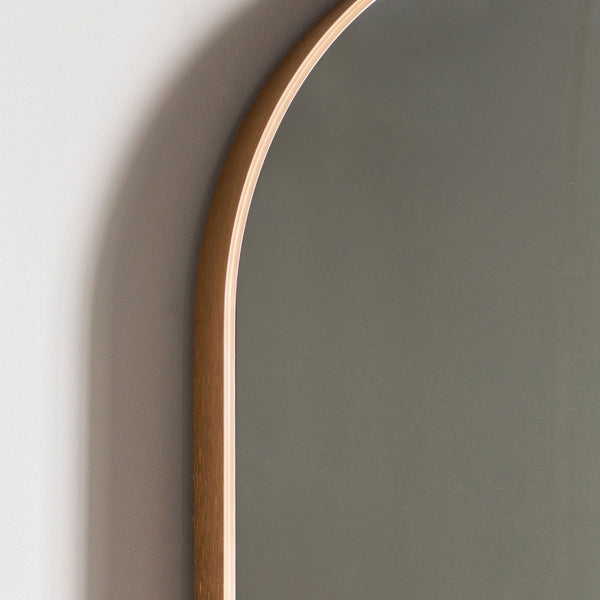 Avington Large Gold Delicate Frame Ellipse Wall Mirror