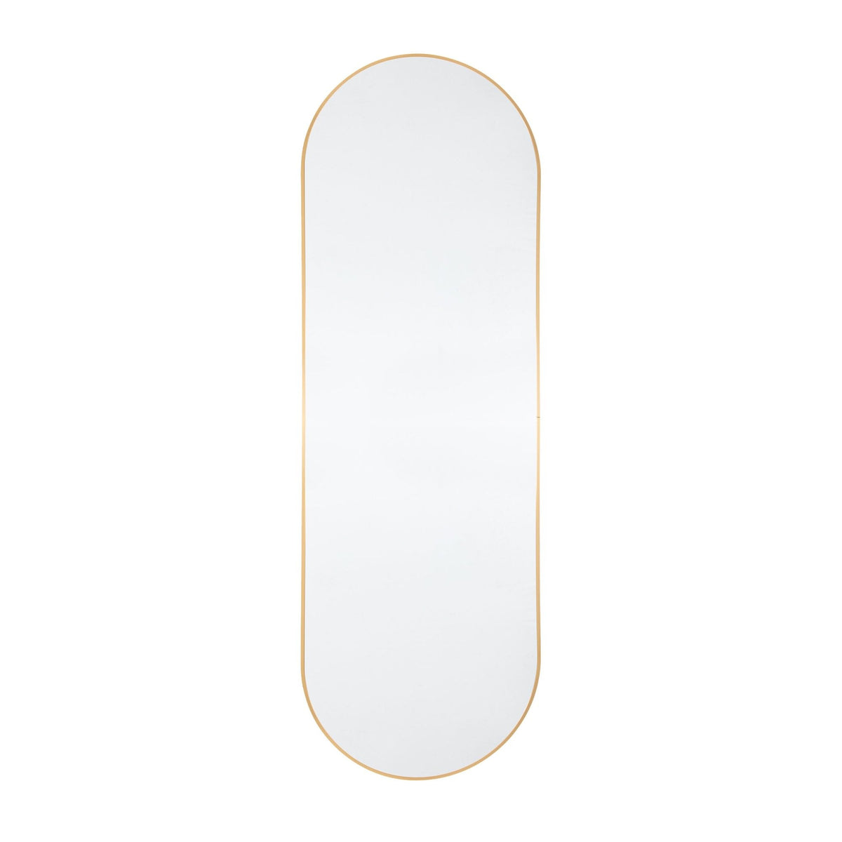 Avington Large Gold Delicate Frame Ellipse Wall Mirror