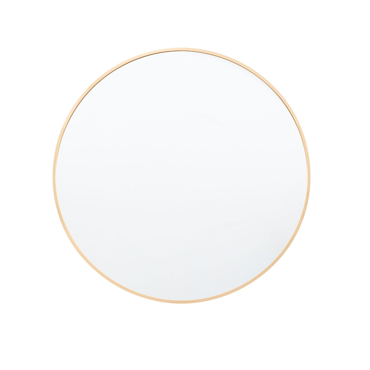 Avington Gold Delicate Frame Round Wall Mirror