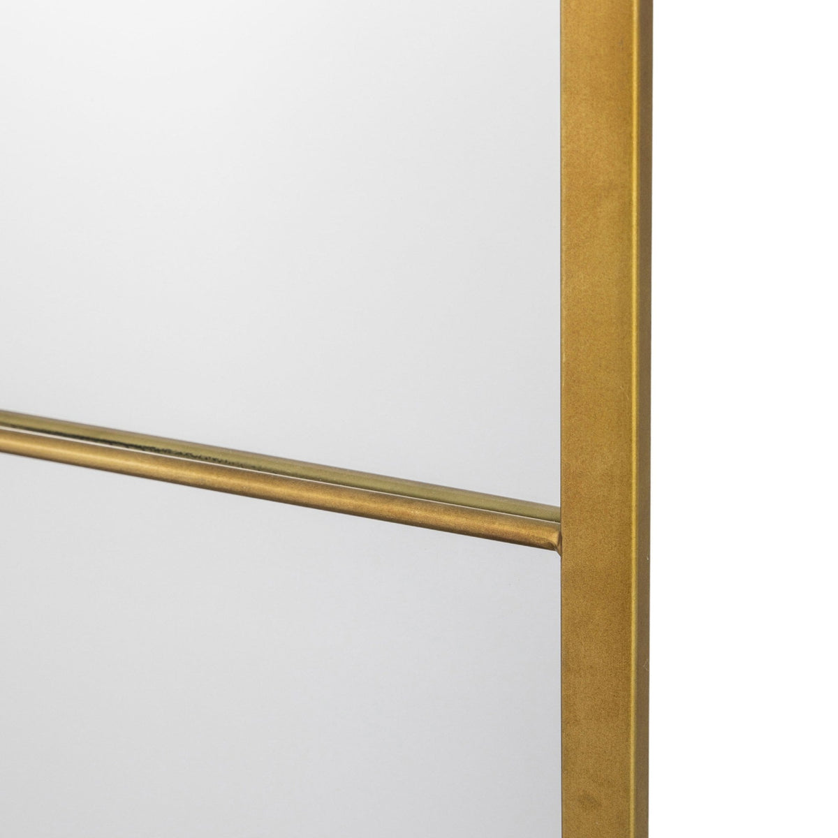 Yattendon French Gold Finished Portrait Window Wall Mirror