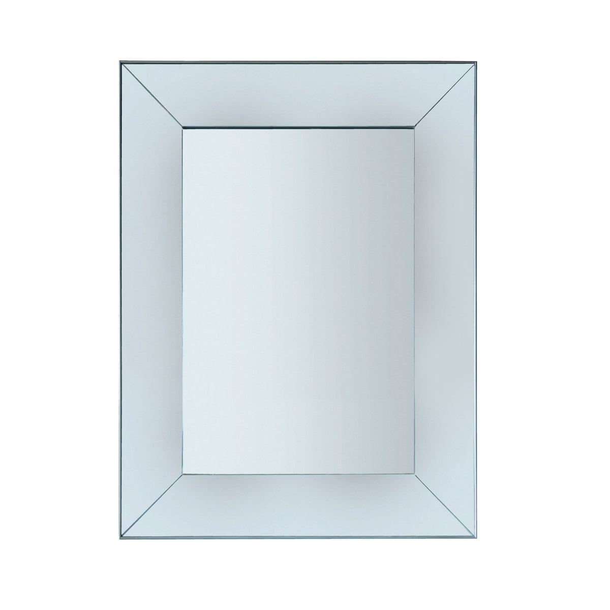 Midgham Wide Mirrored Glass Frame Wall Mirror