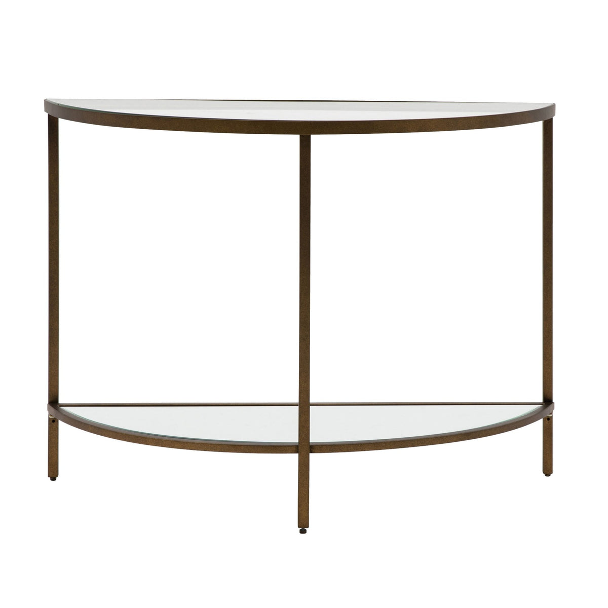 Ruscombe Aged Bronze Demi Lune Console Table