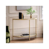 Ruscombe Champagne Gold Demi Lune Console Table