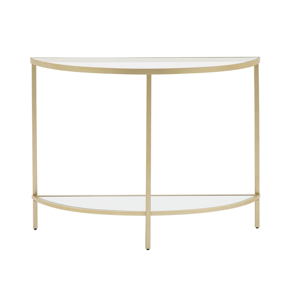 Ruscombe Champagne Gold Demi Lune Console Table