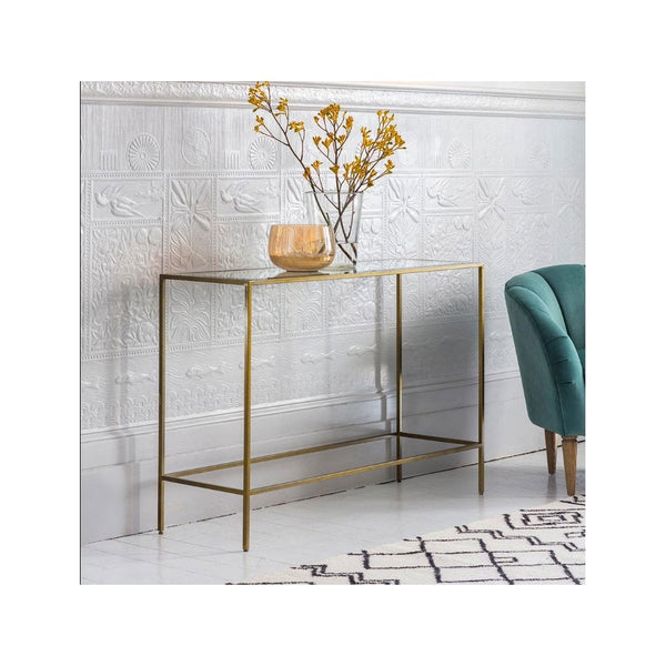 Remenham Antique Bronze Plate Console Table