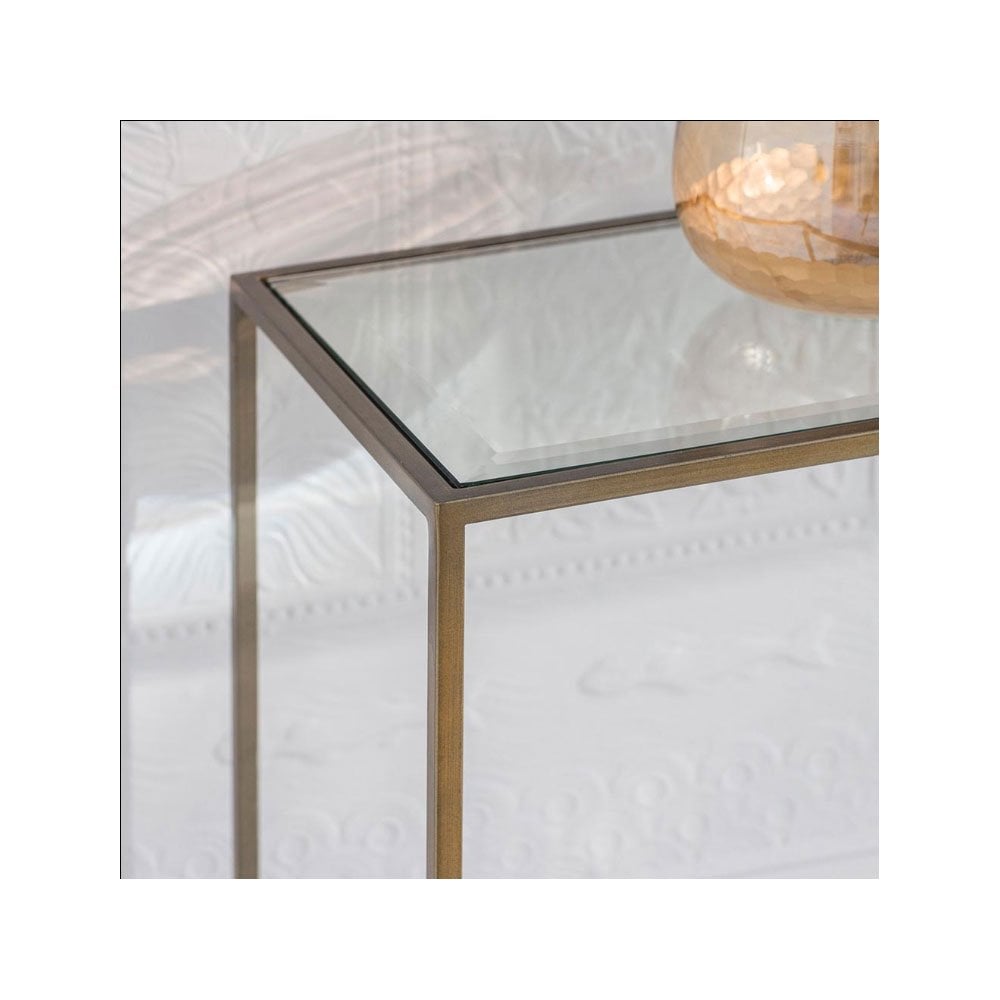 Remenham Antique Bronze Plate Console Table