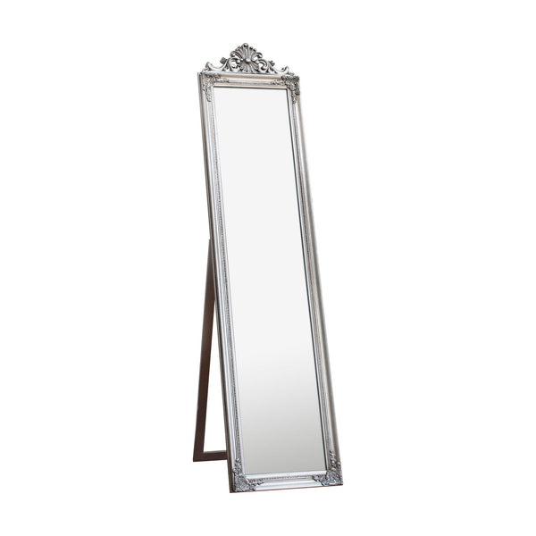 Twyford Silver Leaf Full Length Free Standing Cheval Mirror