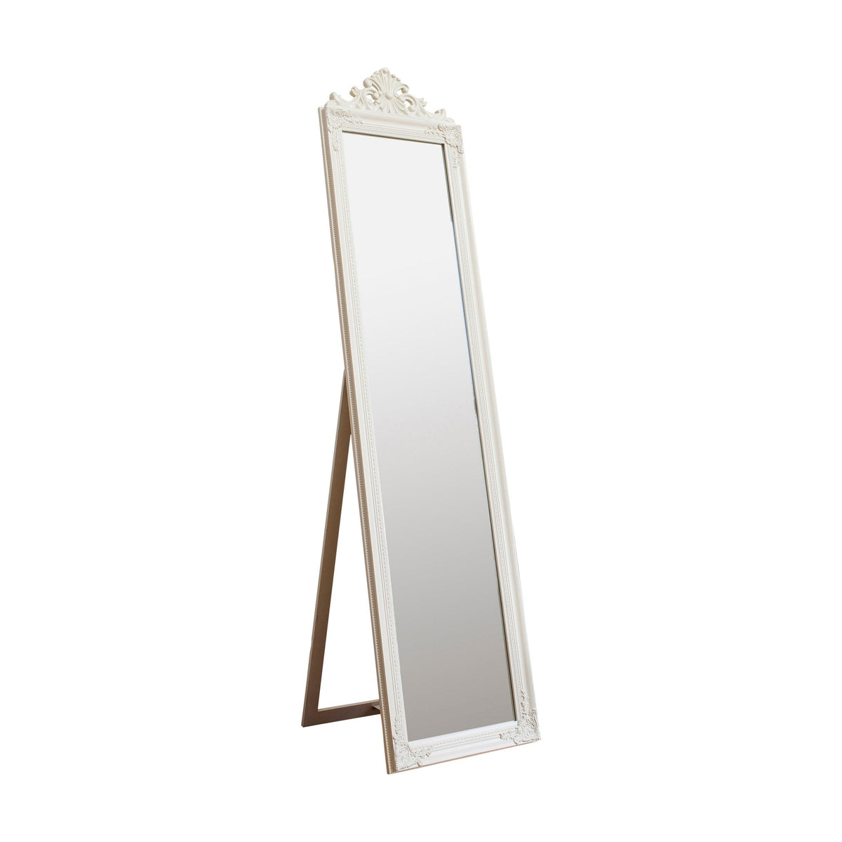 Twyford Matt White Full Length Free Standing Cheval Mirror