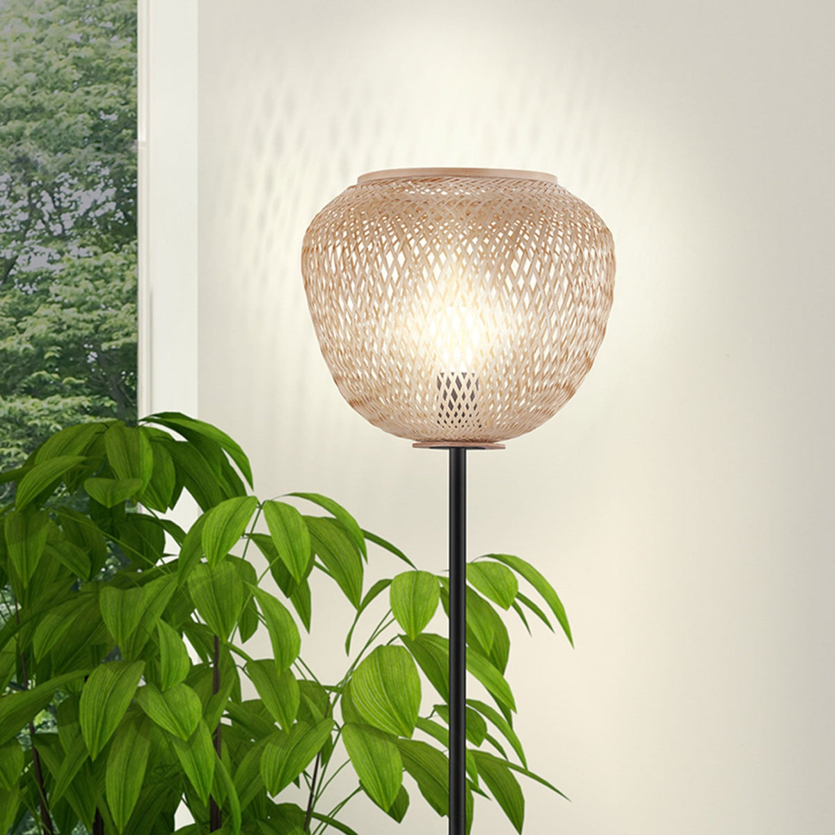 Dembleby Natural Wood Floor Light