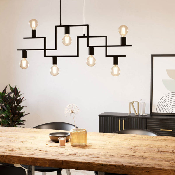 Fembard Seven Lamp Black Pendant