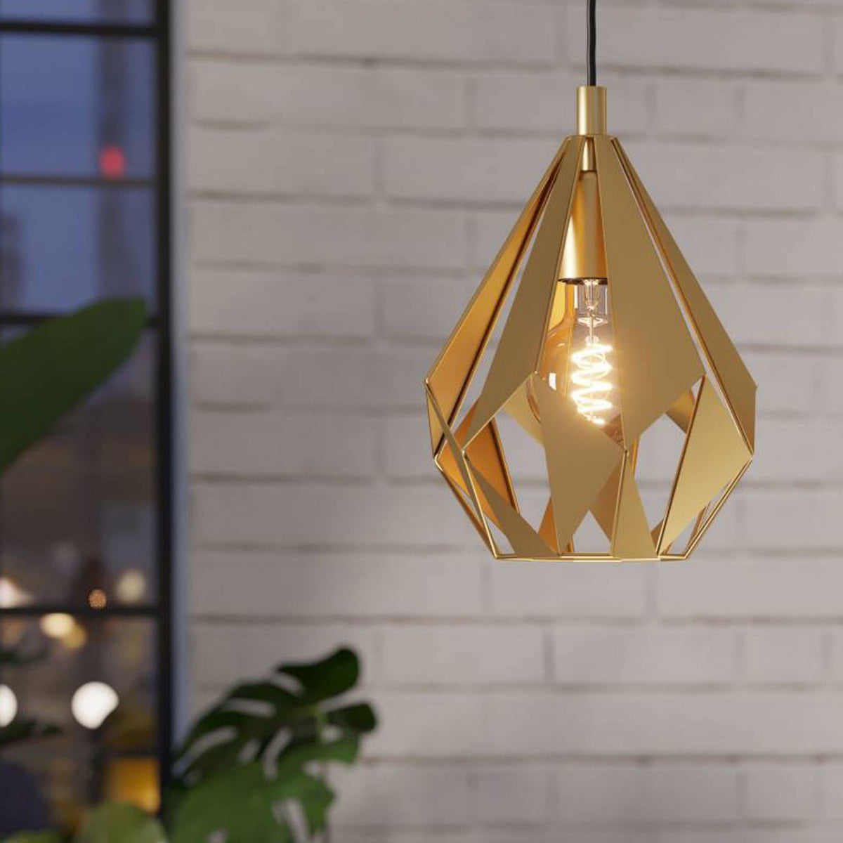 Carlton 1 Linear Pendant In Gold