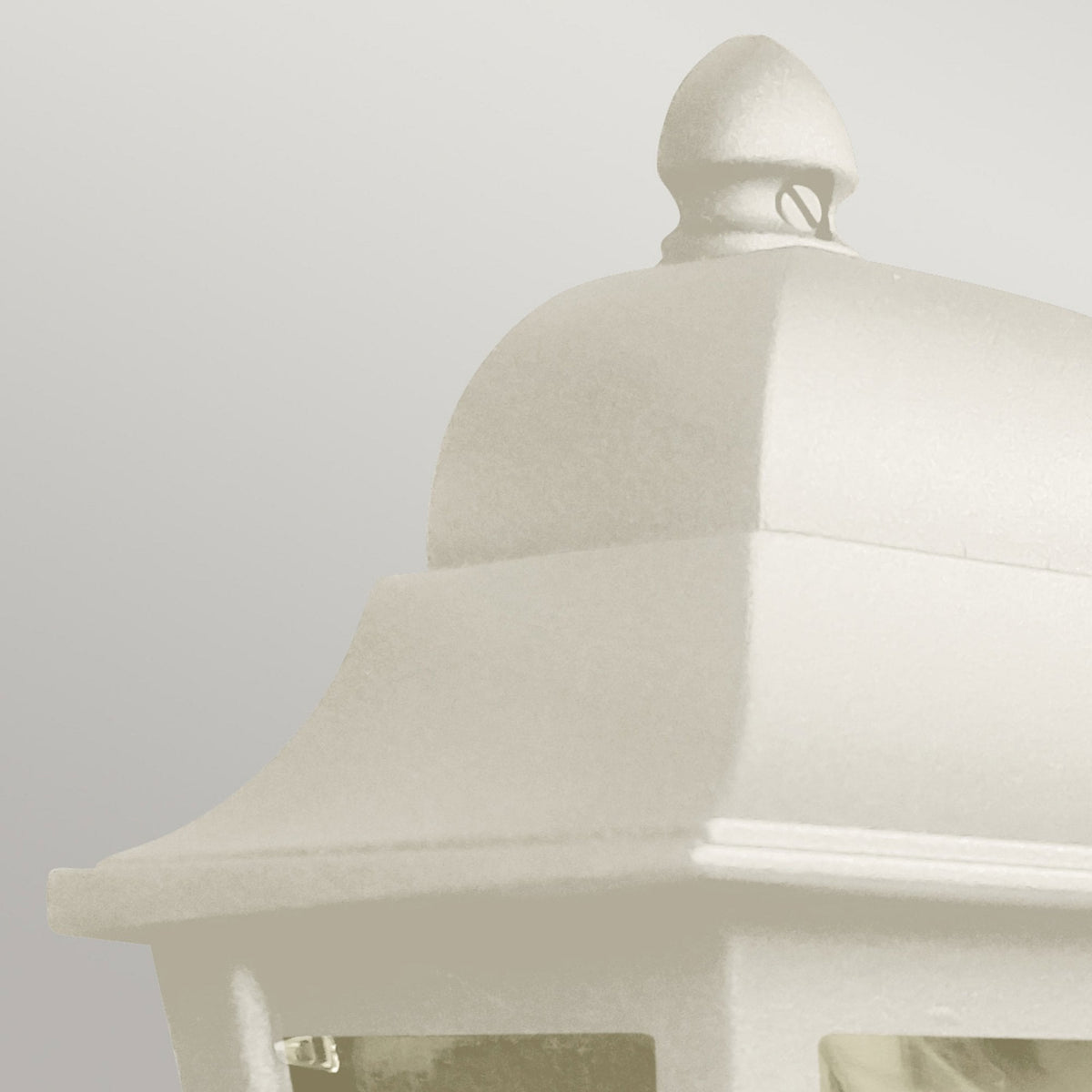 Deco Lane IP44 Half Wall Lantern in Cream