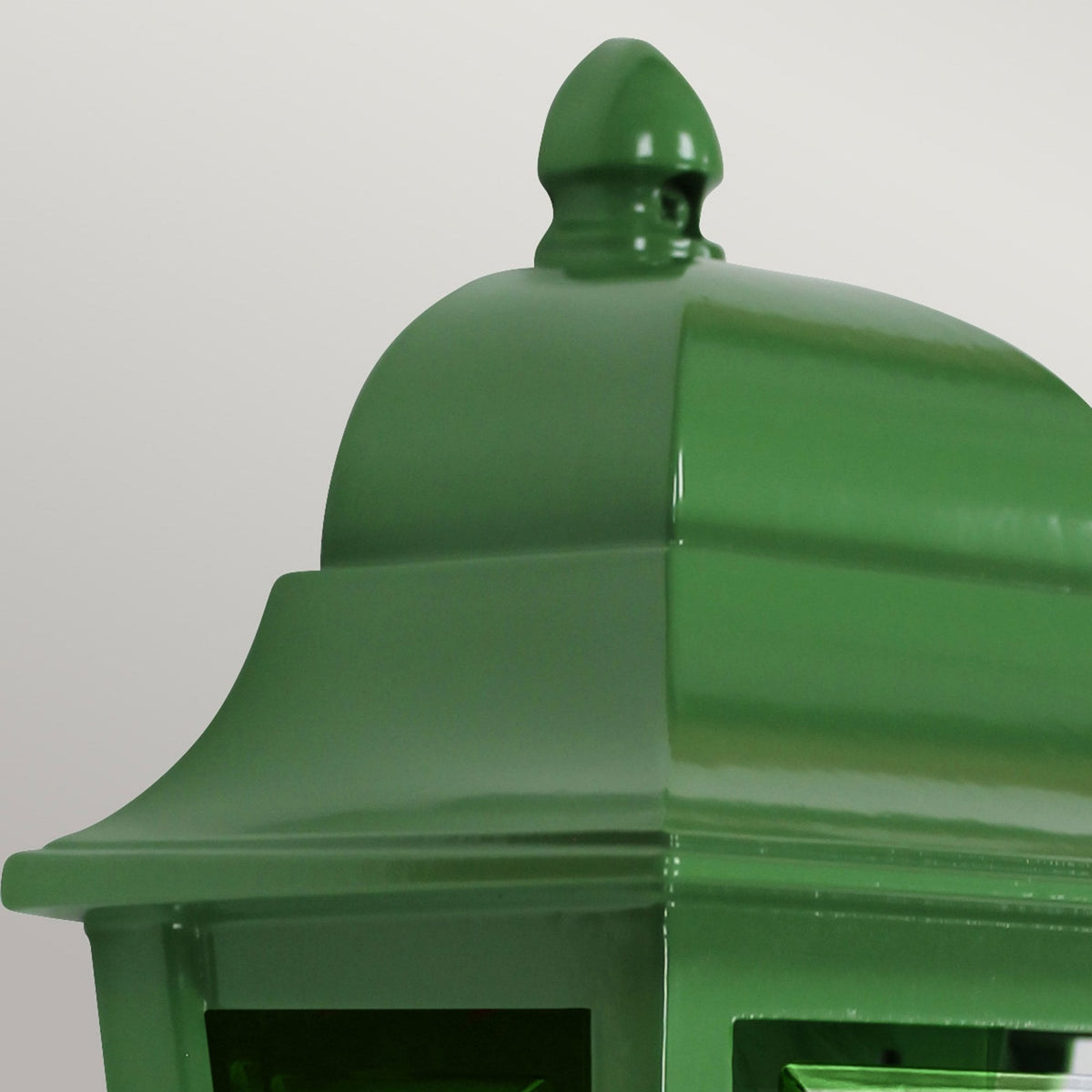 Deco Lane IP44 Half Wall Lantern in Green