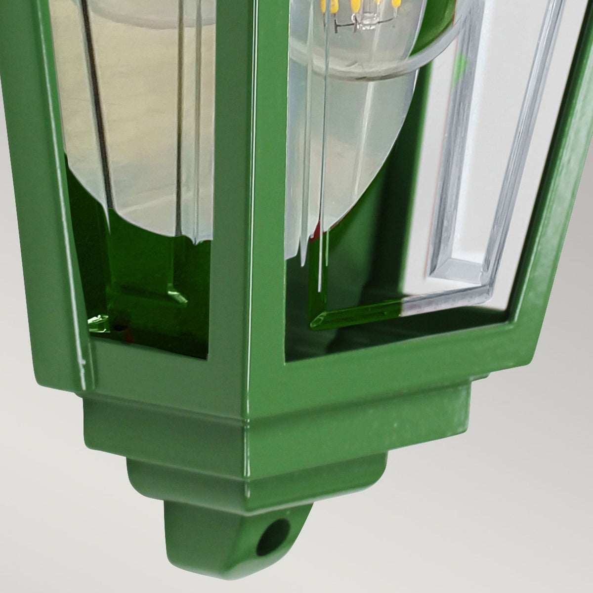Deco Lane IP44 Half Wall Lantern in Green