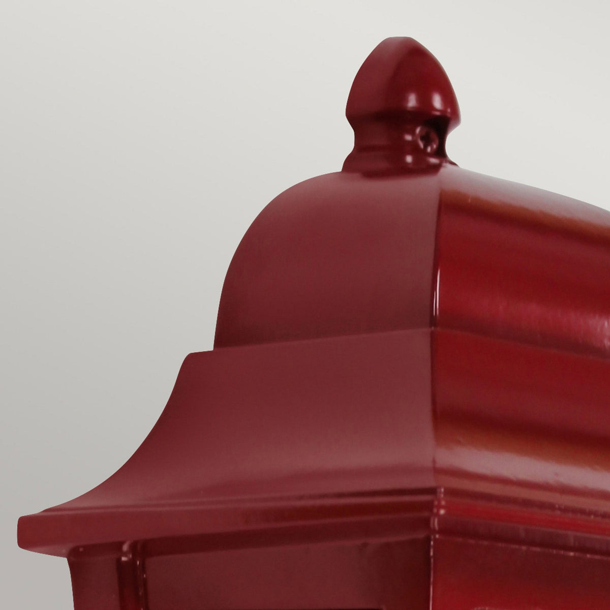 Deco Lane IP44 Half Wall Lantern in Red