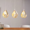 Carlton 1 Linear Pendant In White & Gold