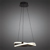 Infinity 30w LED Sculptured Pendant In Brown Oxide