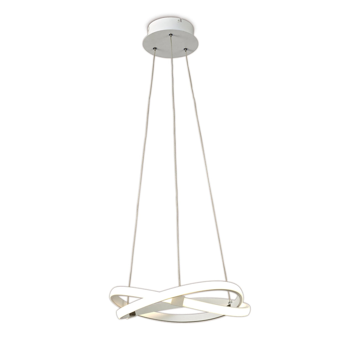 Infinity 30w LED Sculptured Pendant In White