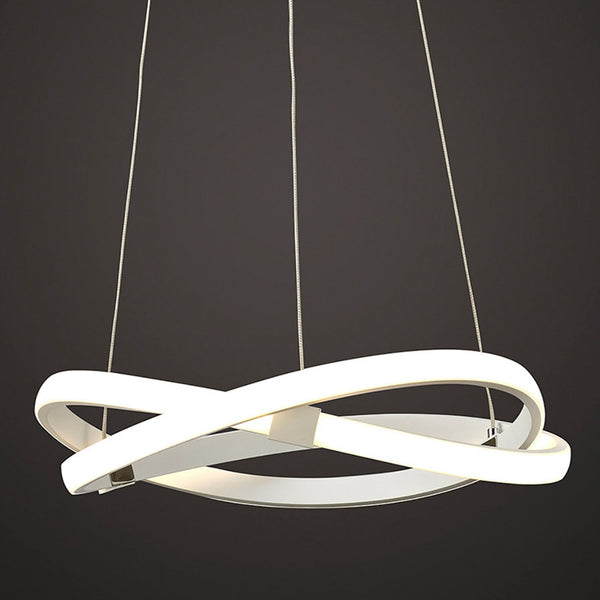 Infinity 30w LED Sculptured Pendant In White