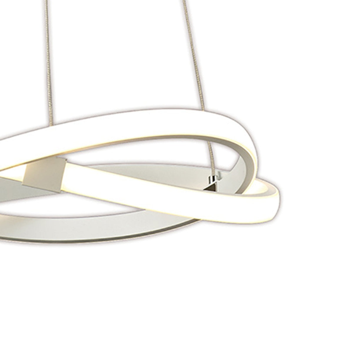 Infinity 30w LED Sculptured Pendant In White