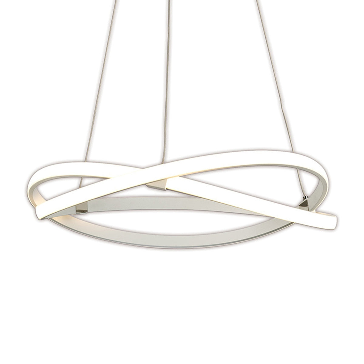 Infinity 42w Dimmable LED Sculptured Pendant In White