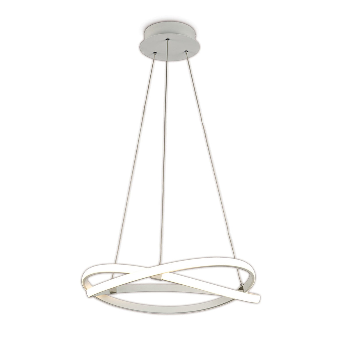 Infinity 42w Dimmable LED Sculptured Pendant In White