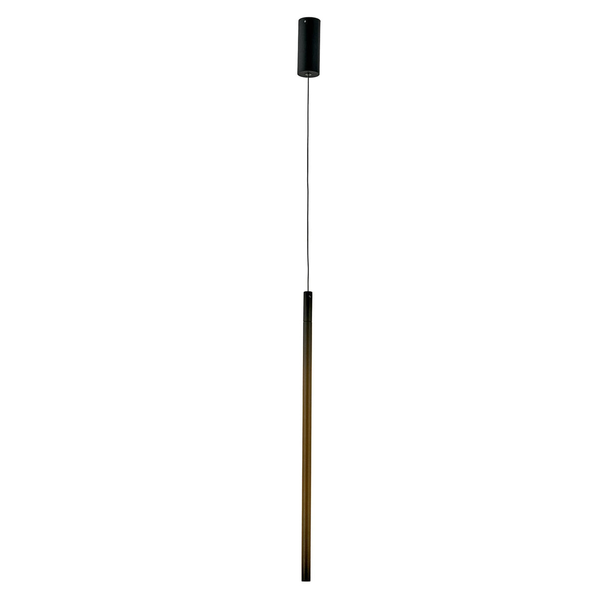 Torch Vertical LED Pendant In Sand Black
