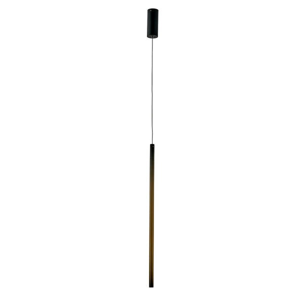 Torch Vertical LED Pendant In Sand Black