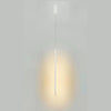 Torch Vertical LED Pendant In Sand White