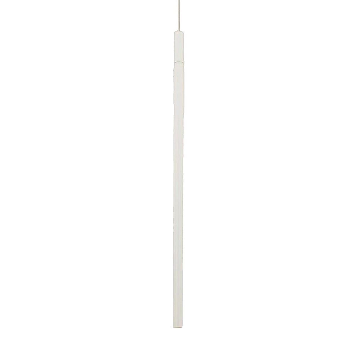 Torch Vertical LED Pendant In Sand White
