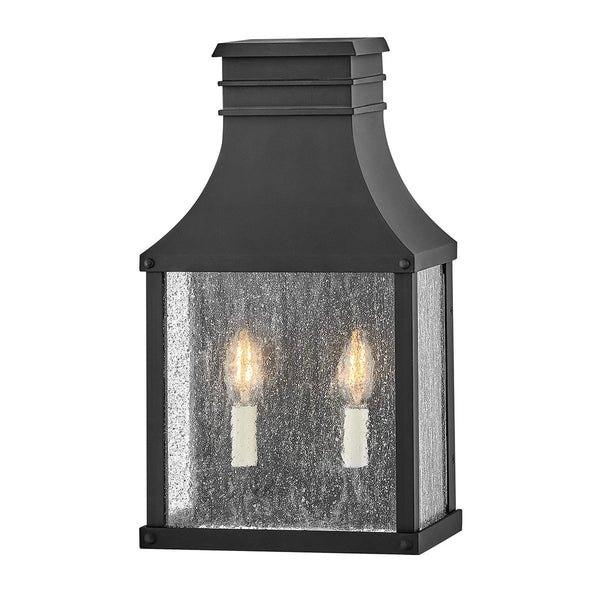 Beacon Hill IP44 Exterior Half Wall Lantern in Museum Black