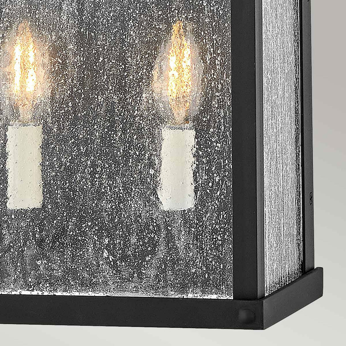 Beacon Hill IP44 Exterior Half Wall Lantern in Museum Black