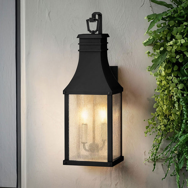 Beacon Hill IP44 Exterior Medium Wall Lantern in Museum Black
