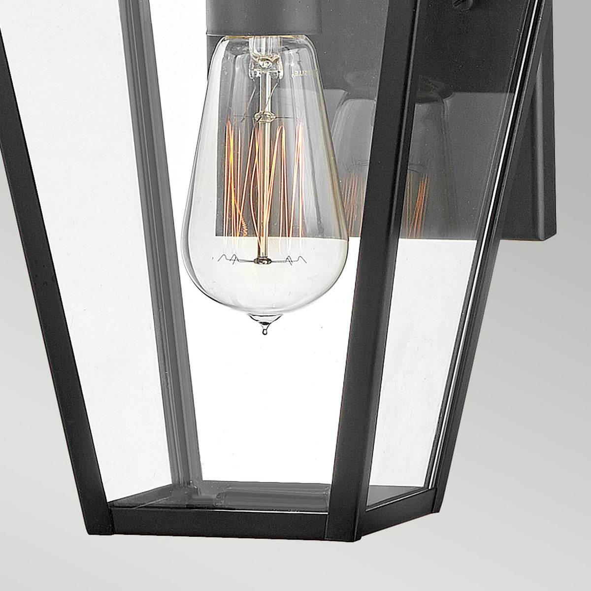 Palma IP44 Exterior Small Wall Lantern in Black