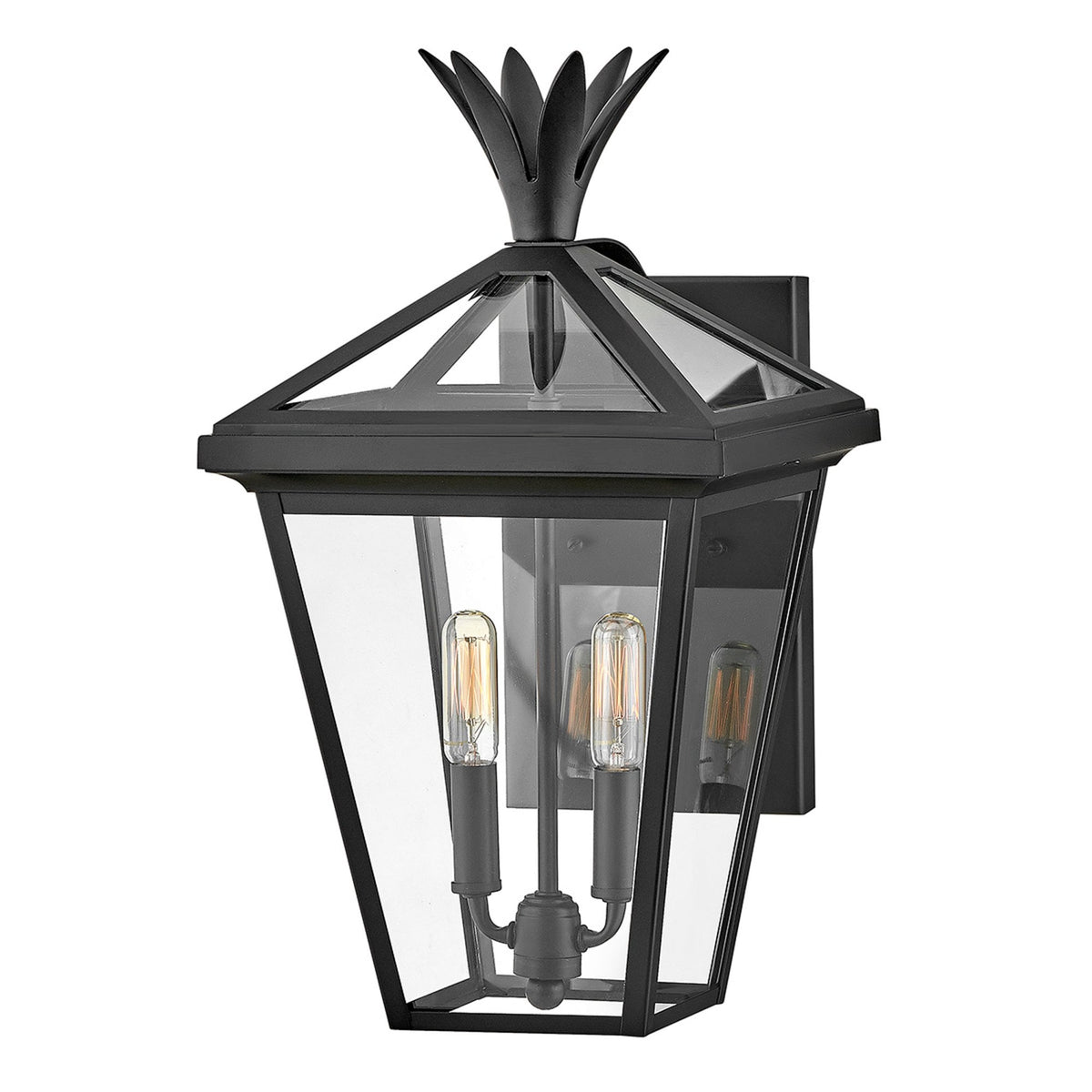 Palma IP44 Exterior Medium Wall Lantern in Black