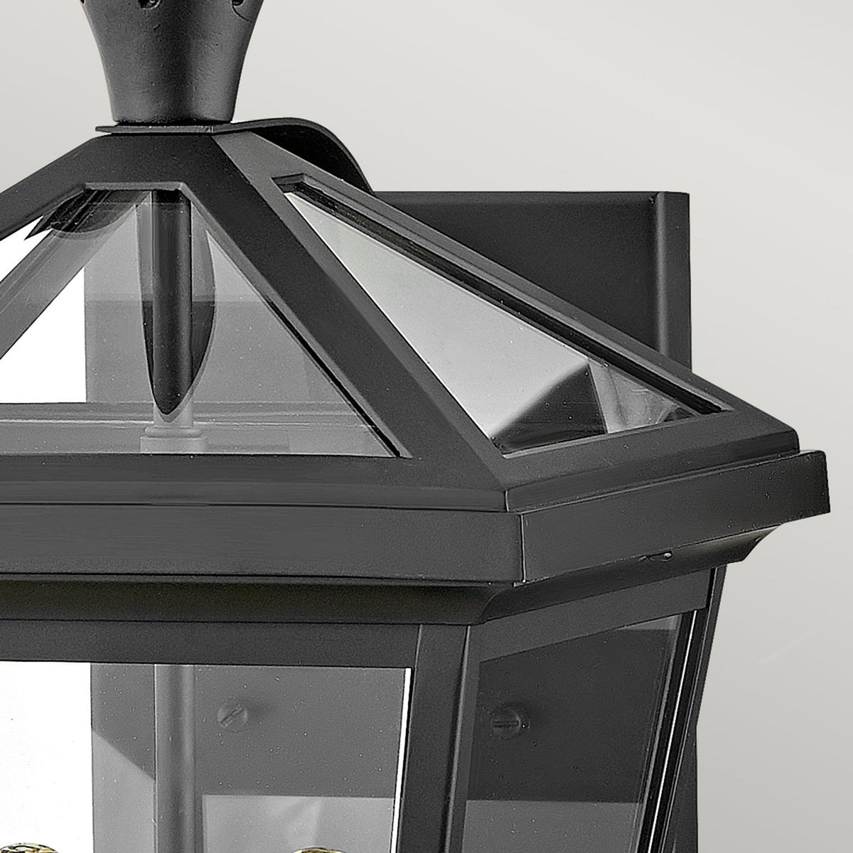 Palma IP44 Exterior Medium Wall Lantern in Black