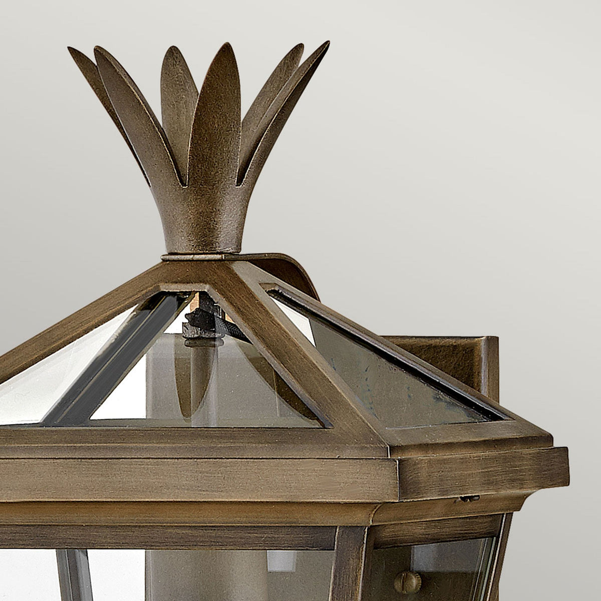 Palma IP44 Exterior Small Wall Lantern in Burnished Bronze